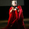 Mary Sano performing from the dance-drama [Amaterasu, the Blind Woman and Hiroshima], created by a collaboration between Moira Roth and Mary Sano (2004)